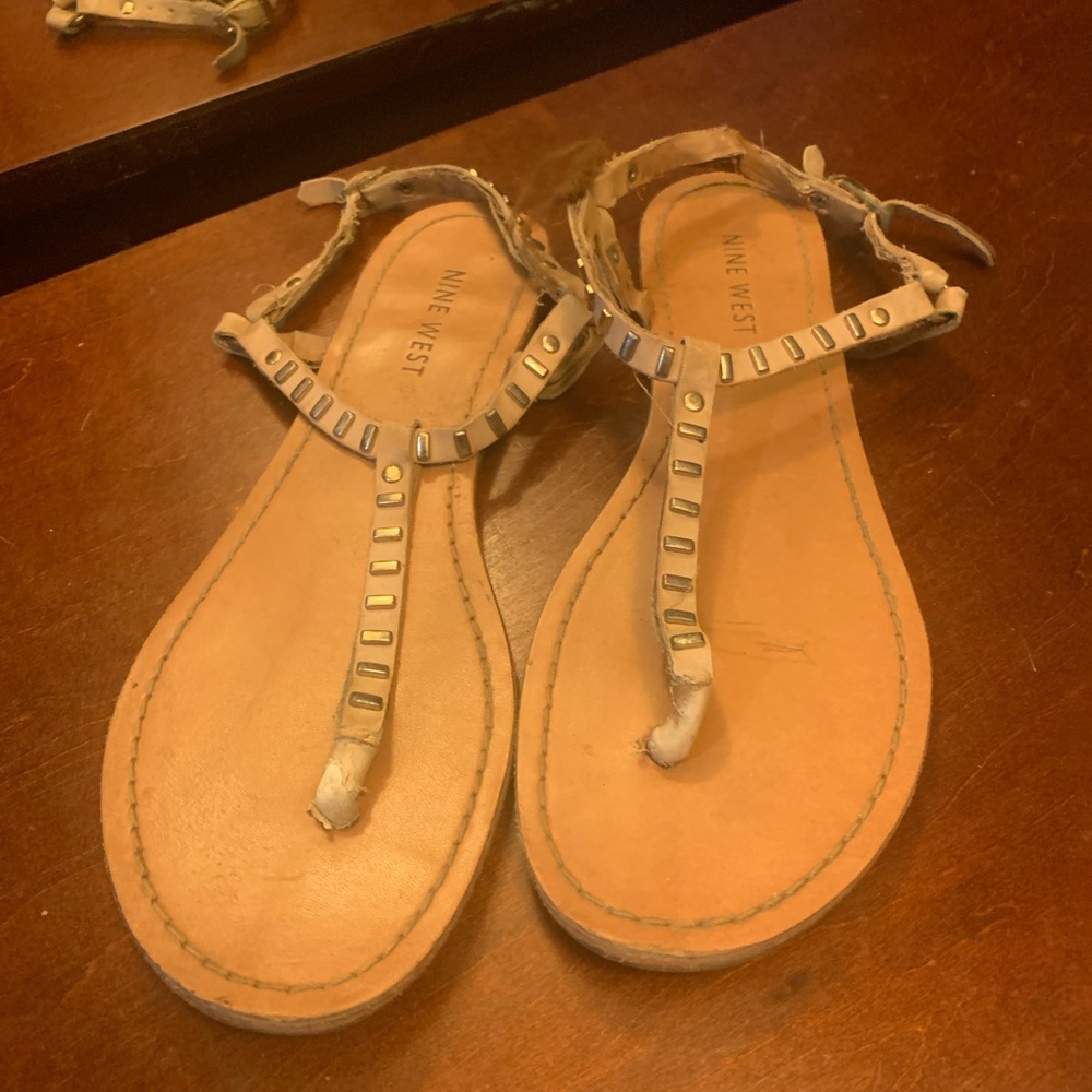Nine West Tan Sandals